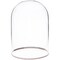 Plymor 3" x 4" Glass Display Dome Cloche with Silver Rim (no Base)